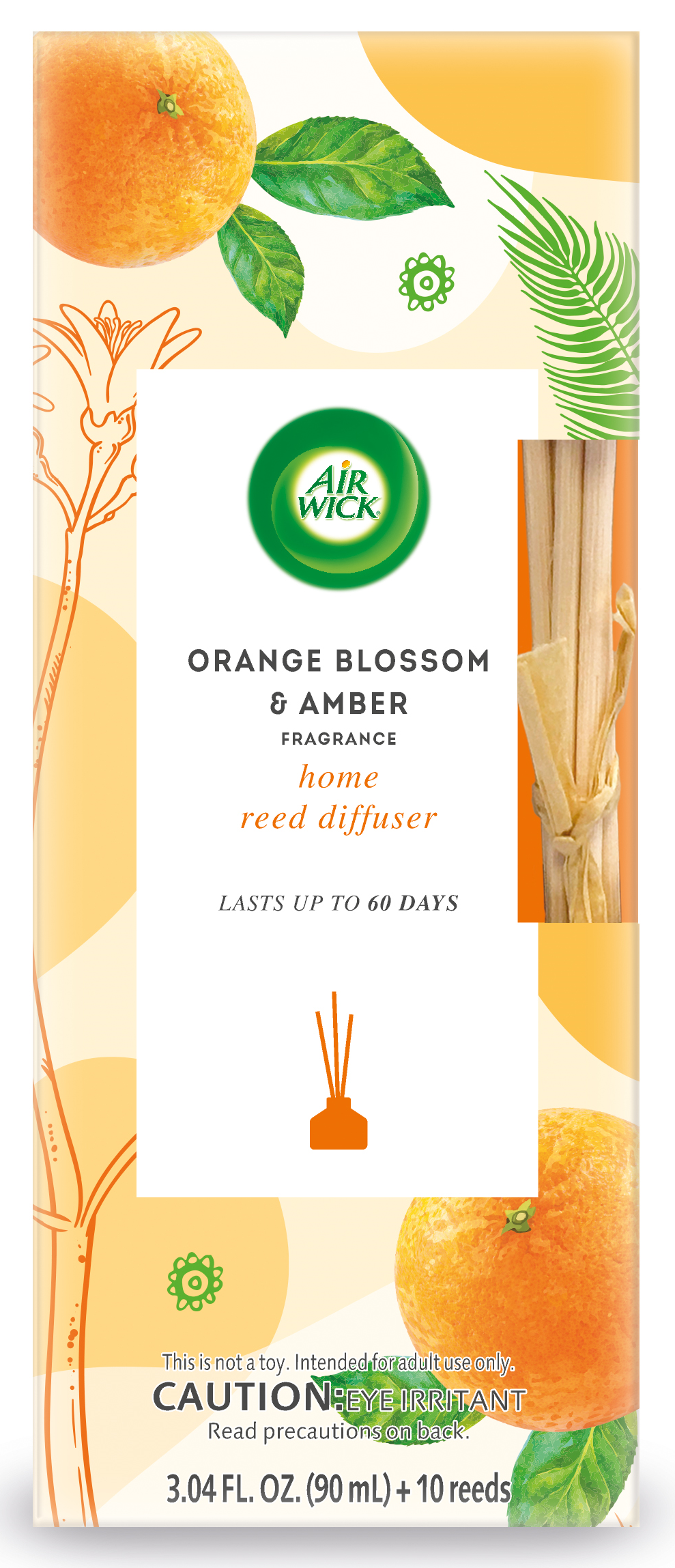 AIR WICK Reed Diffuser  Orange Blossom  Amber